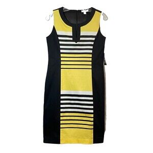 New York & Company Sheath Dress Womens Size 0 Multicolor Sleeveless Lined NWT